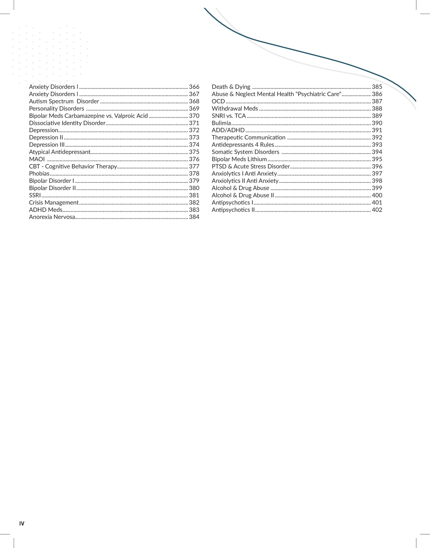 Volume 1 - Pharmacology, Pathophysiology, & Mental Health